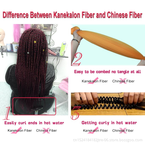 Best Quality Pre Stretched Braiding Hair Ombre Color Braids